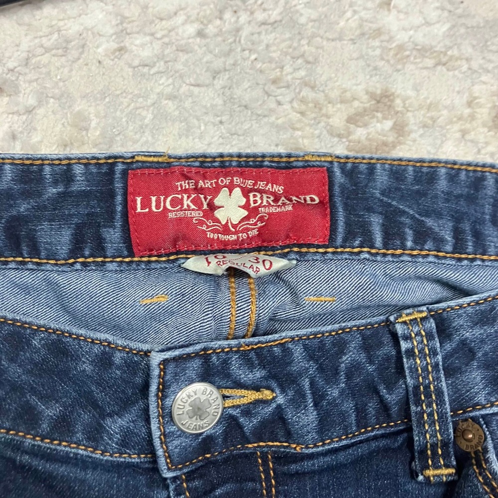Lucky Brand Lola Straight Jeans Womens 10 30 Blue Denim Classic Fit - Picture 3 of 14